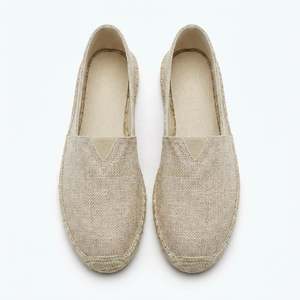 Men's Slip-On Linen Espadrilles Shoes View 13