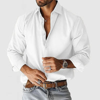 Men's Smart Stylish Open Placket Shirt | Wrinkle Free Back