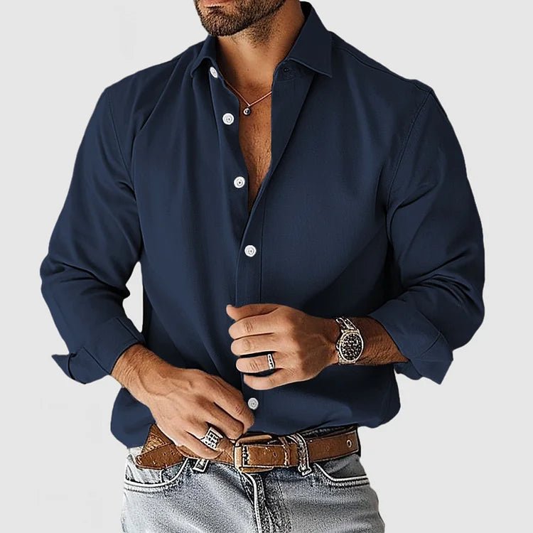 Men's Smart Stylish Open Placket Shirt | Wrinkle Free Lifestyle