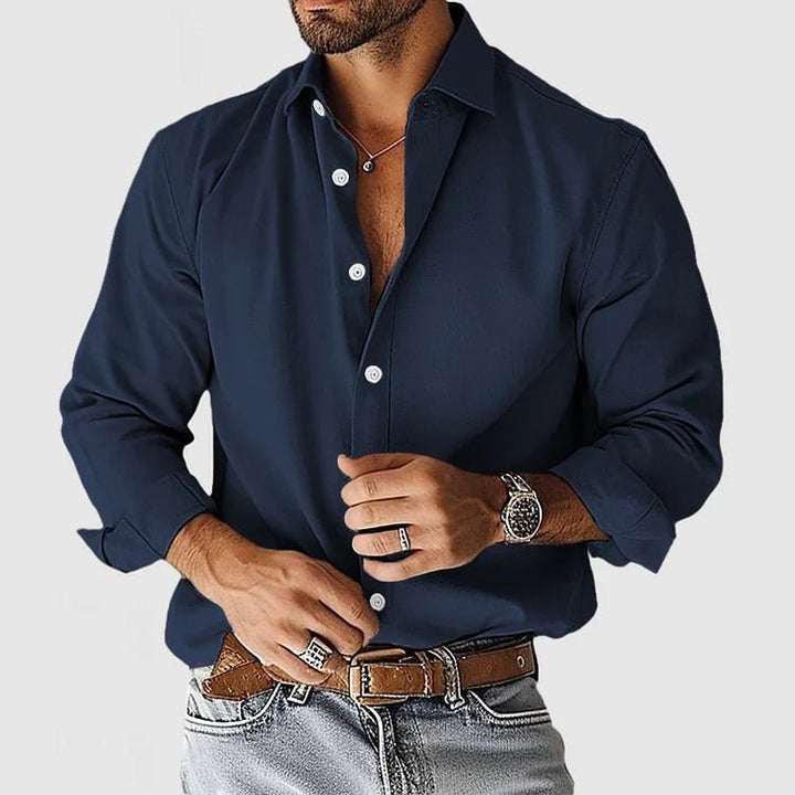 Men's Smart Stylish Open Placket Shirt | Wrinkle Free Lifestyle