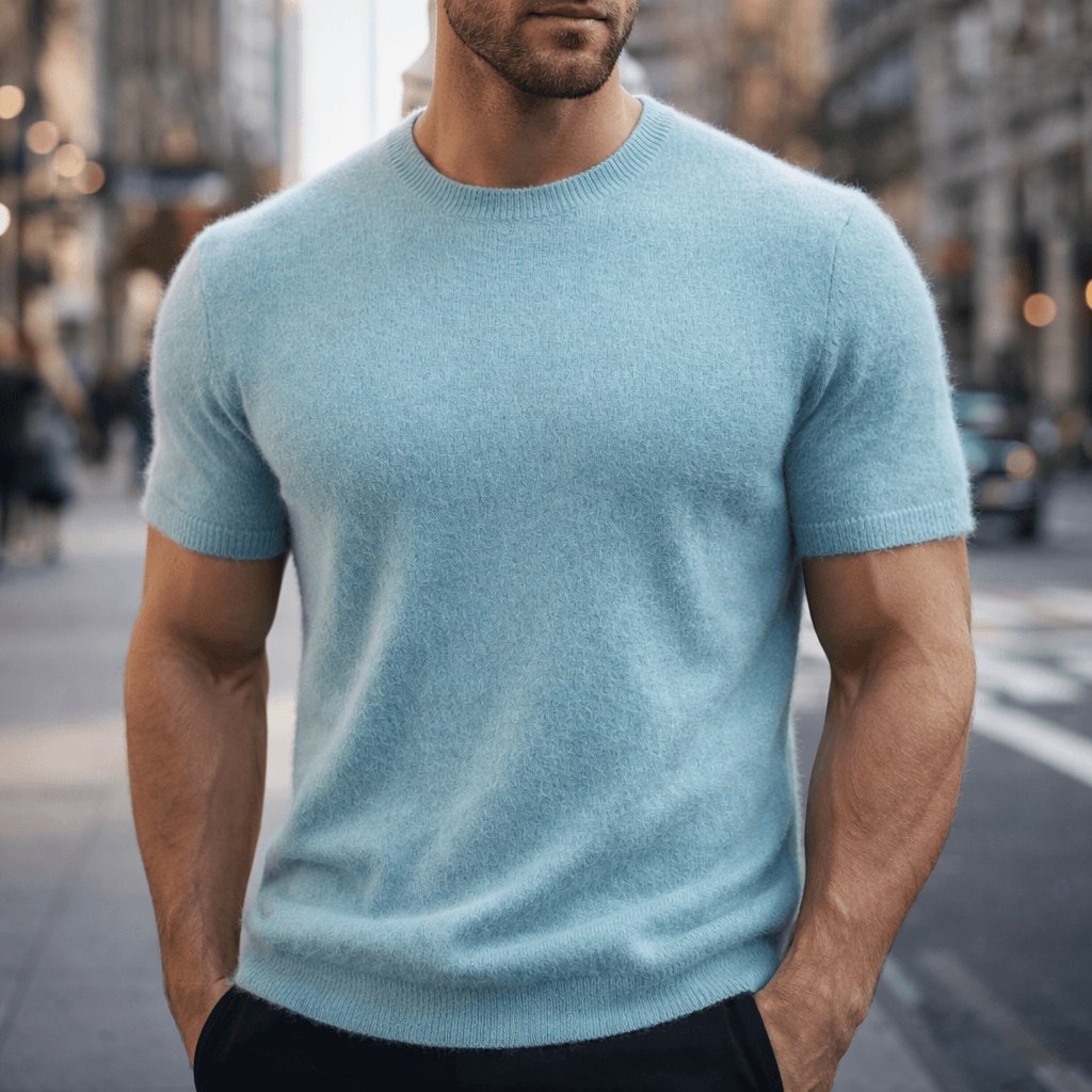 Men's Soft Knit Fuzzy Top Side