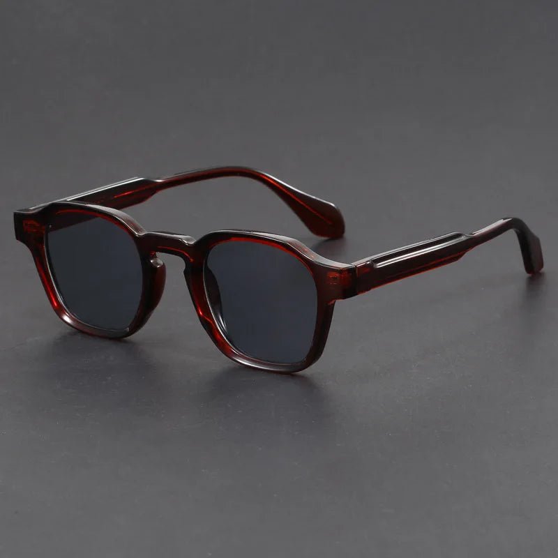 Men's Square Frame Retro Shades | UV Protection Angle