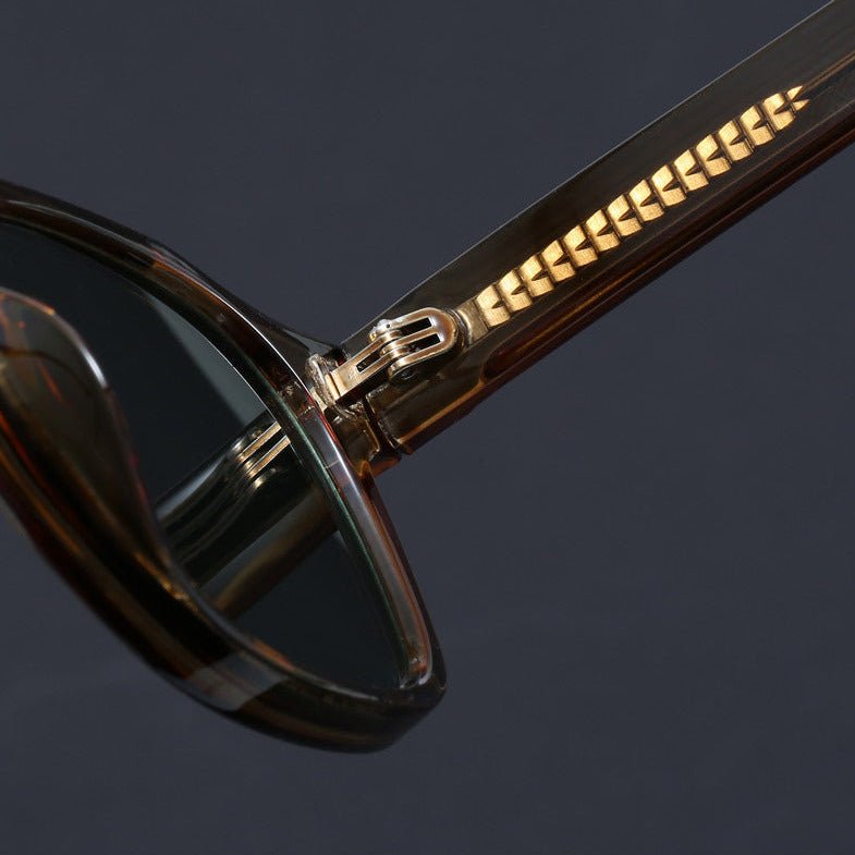 Men's Square Frame Retro Shades | UV Protection Back