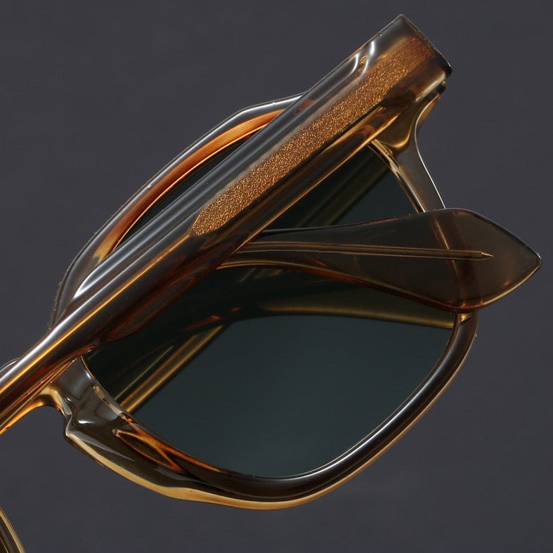 Men's Square Frame Retro Shades | UV Protection Side