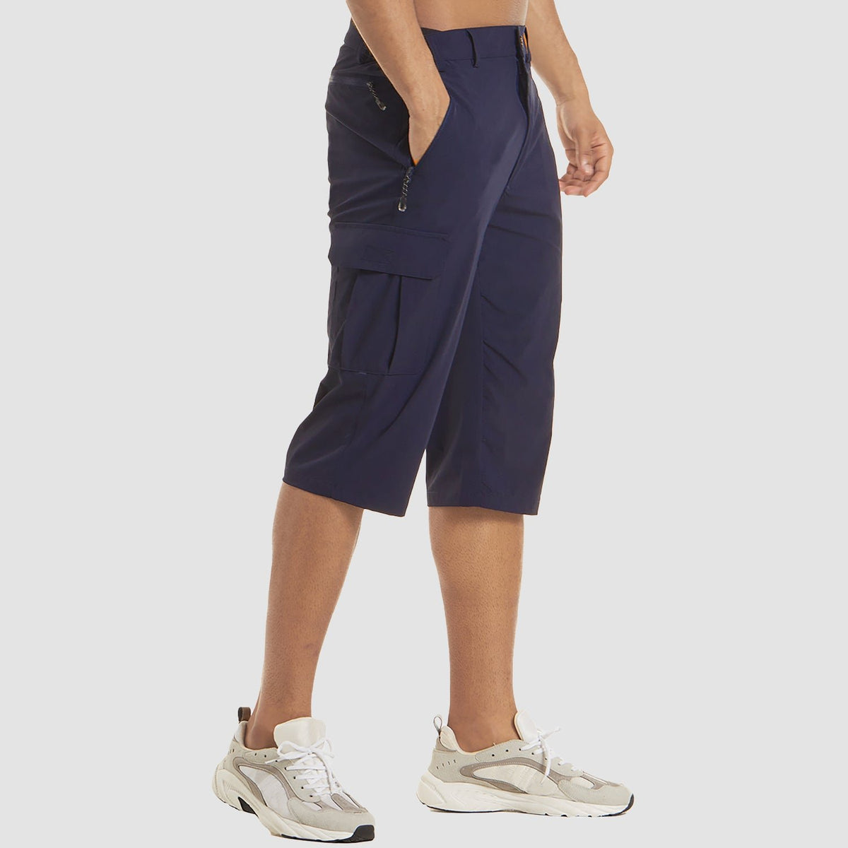 Men's Stretch Fit Cargo Shorts | Side Pocket Utility View 11