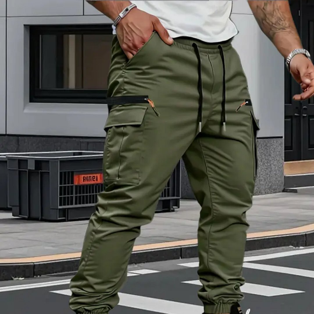 Men's Stretch Jogger Cargo Pants Detail