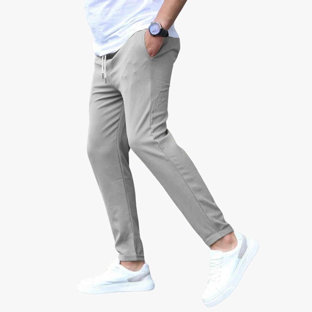Men's Stretch Pants | Tapered Drawstring Comfort Fit Hero