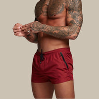 Men's Stretch Quick-Dry Swim Trunks | Drawstring Waist Close Up
