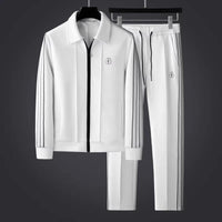 Men's Stripe Detail Tracksuit Set | Slim Fit Back