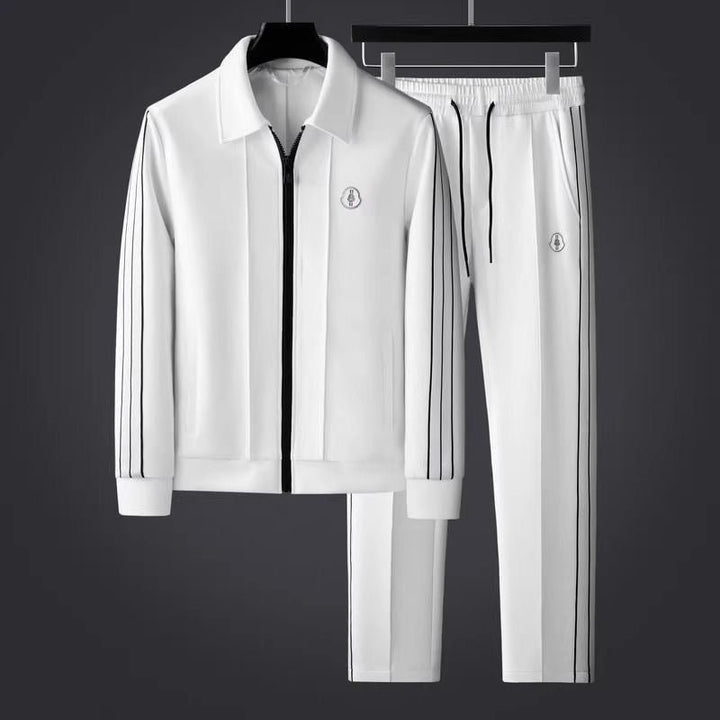 Men's Stripe Detail Tracksuit Set | Slim Fit Back