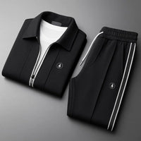 Men's Stripe Detail Tracksuit Set | Slim Fit Front