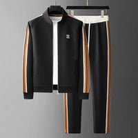 Men's Stripe Tracksuit Set | Zip Jacket & Joggers Alternate