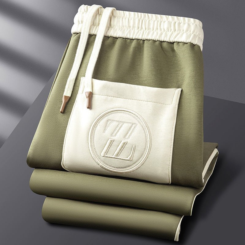 Men's Stripe Tracksuit Set | Zip Jacket & Joggers Close Up