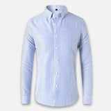 Men's Striped Long Sleeve Polo Shirt | Smart Casual