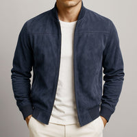 Men's Structured Suede Coats & Jackets Back