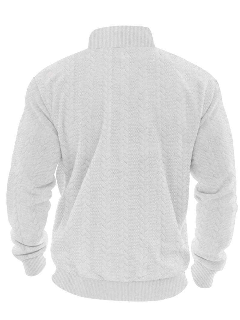 Men's Stylish Half Zip Pullover | Quarter-Zip Stand Collar Lifestyle