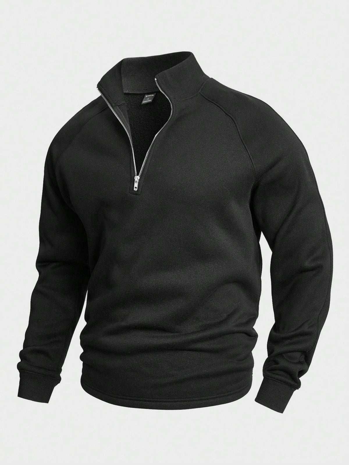 Men's Stylish Zip High Neck Sweater | Layering Knit Fit Front