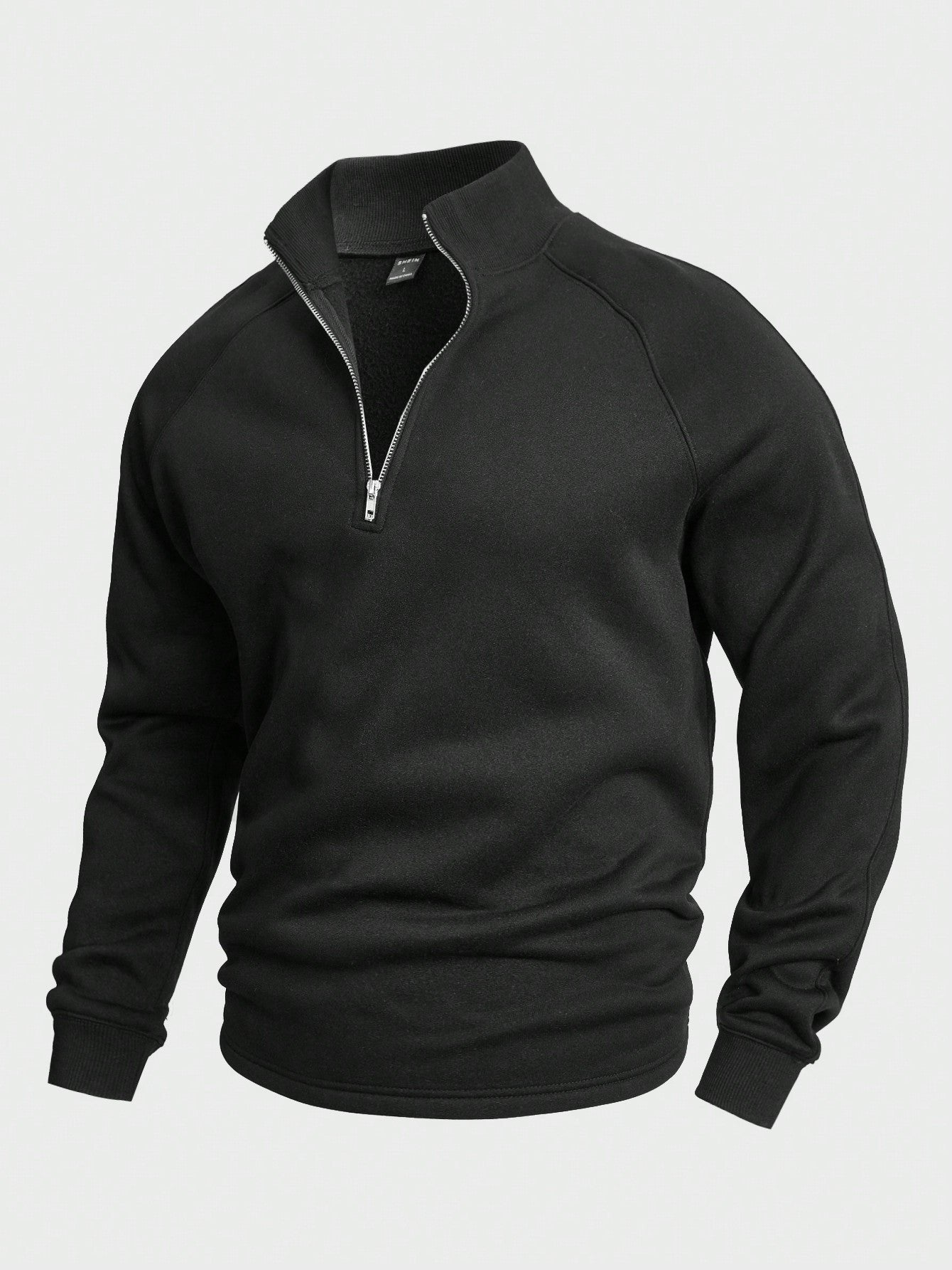 Men's Stylish Zip High Neck Sweater | Layering Knit Fit Front