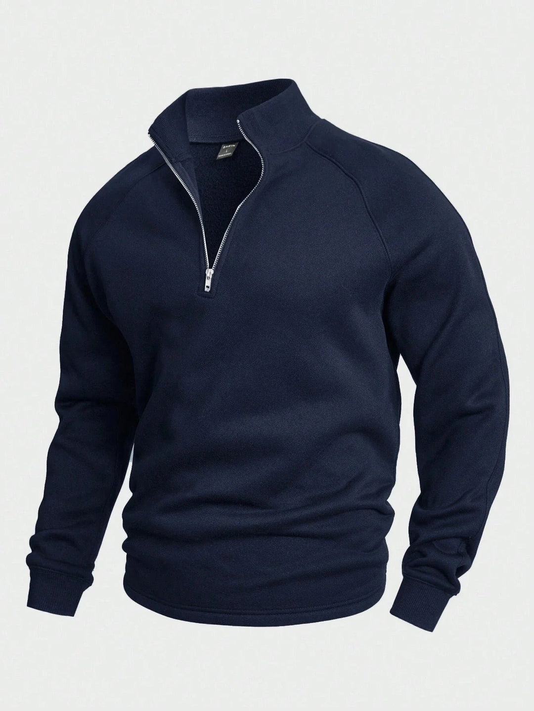 Men's Stylish Zip High Neck Sweater | Layering Knit Fit Hero