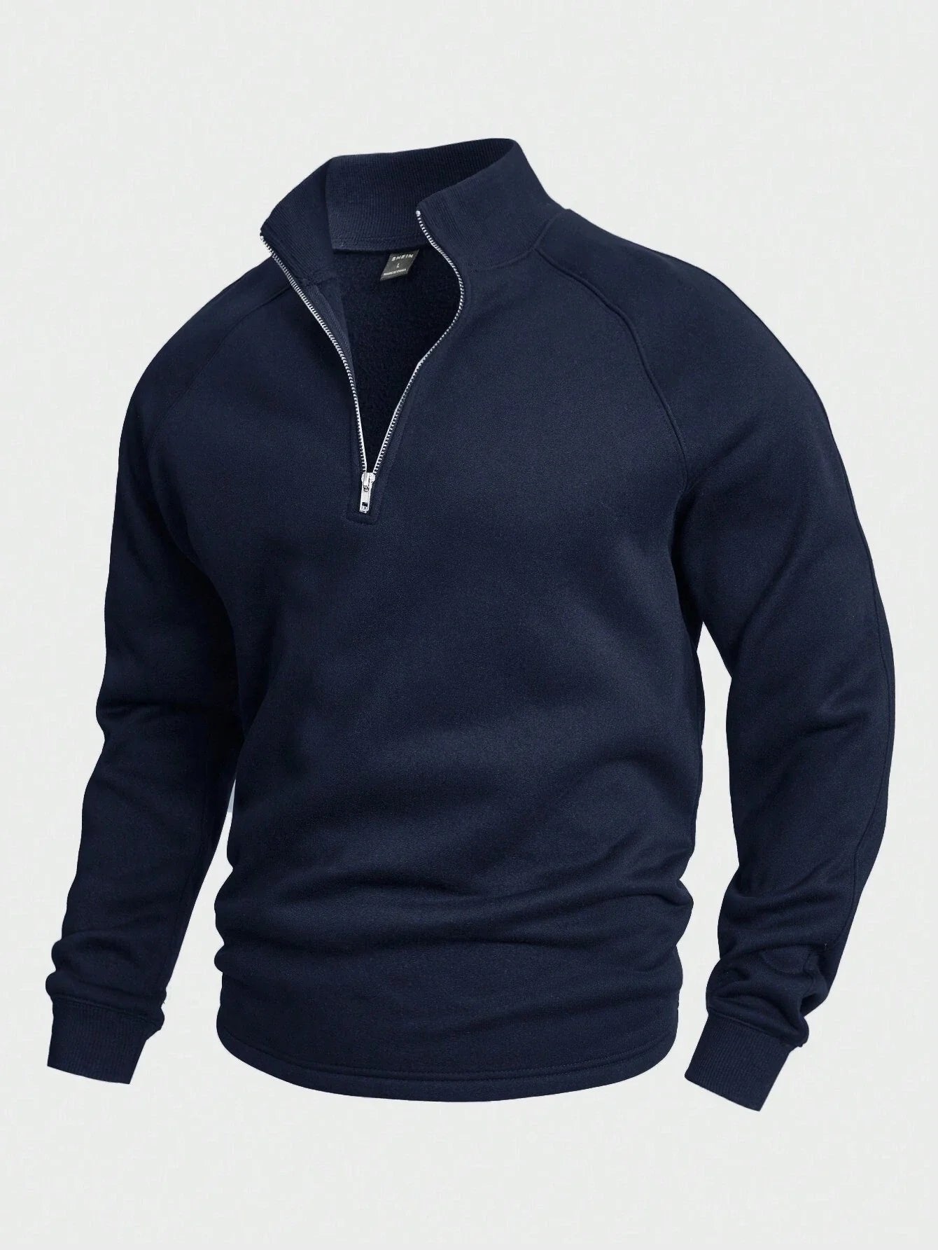 Men's Stylish Zip High Neck Sweater | Layering Knit Fit Hero