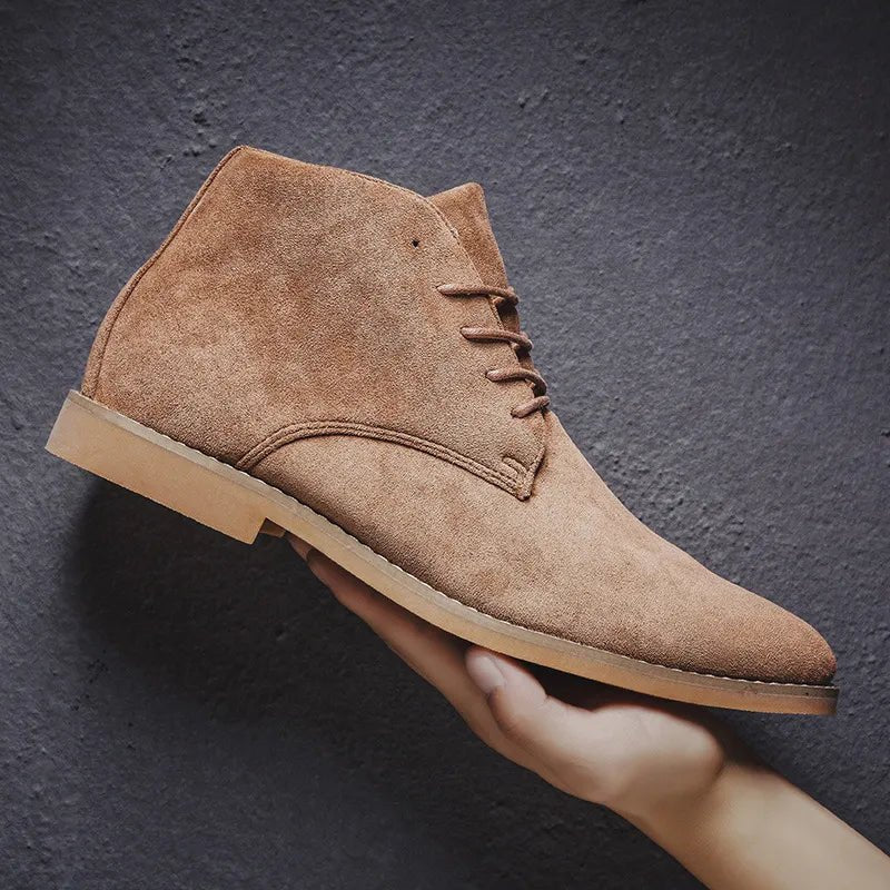 Men's Suede Chelsea Boots | Rugged Style Close Up