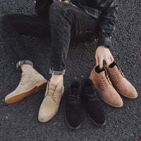 Men's Suede Chelsea Boots | Rugged Style Detail