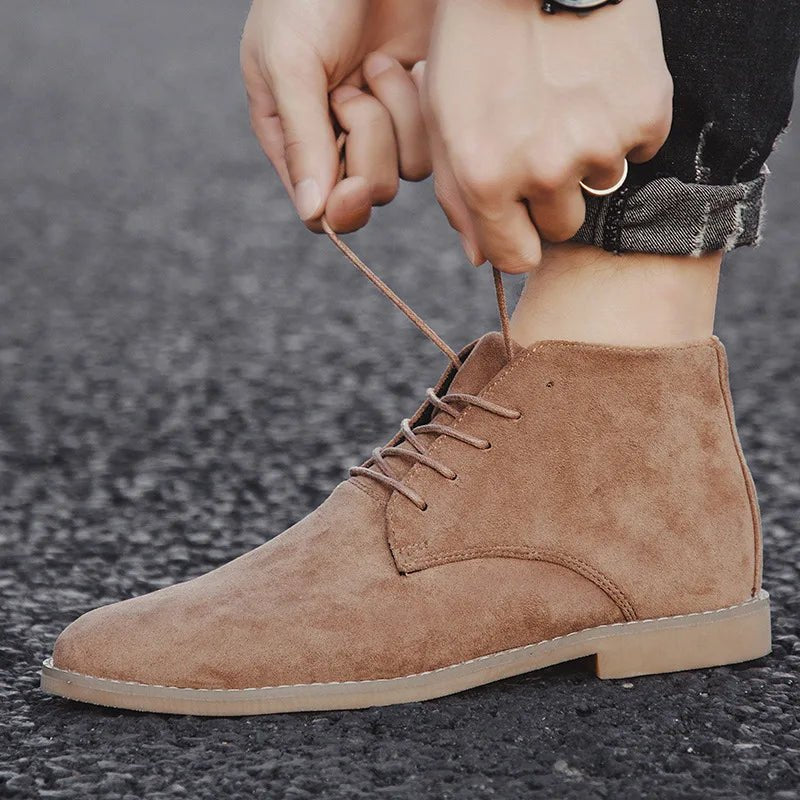 Men's Suede Chelsea Boots | Rugged Style Front
