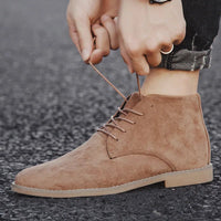 Men's Suede Chelsea Boots | Rugged Style Front
