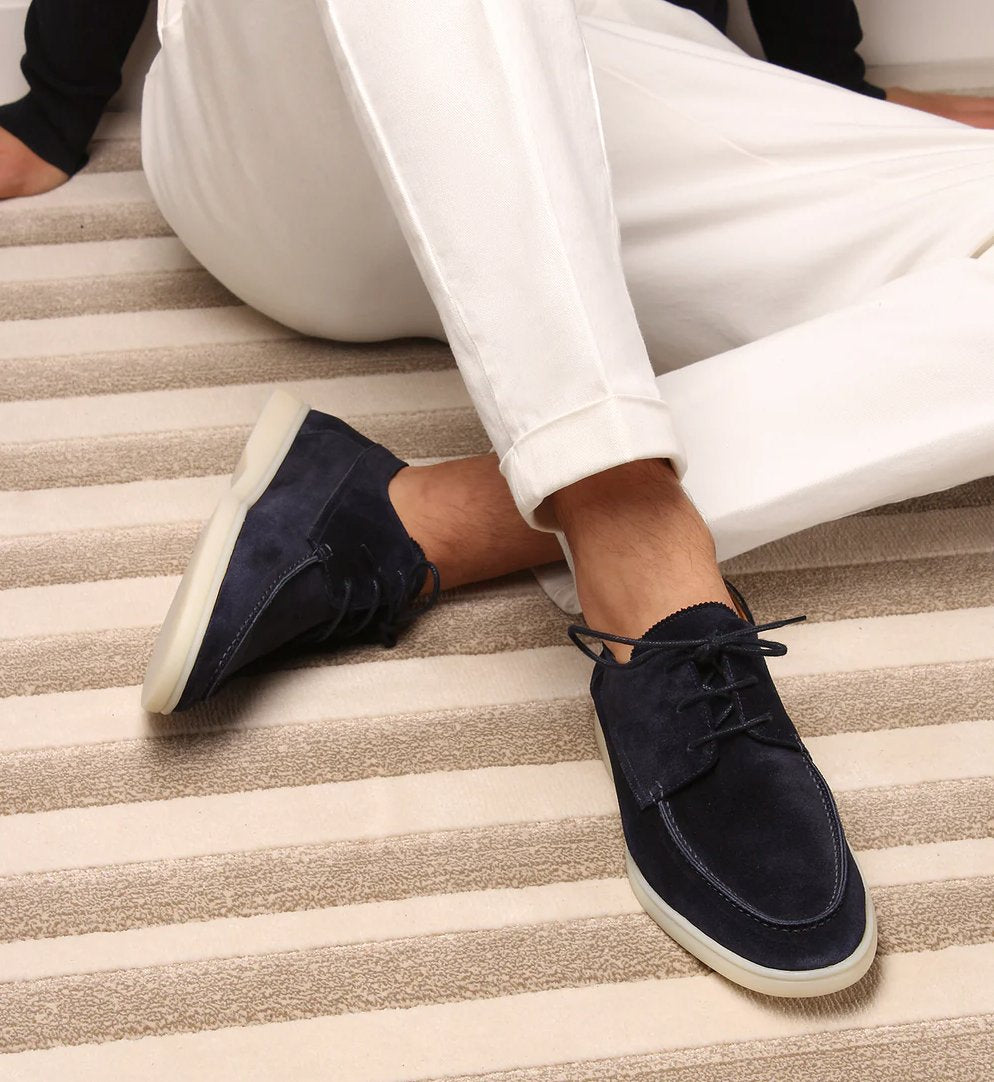 Men's Suede Classic Loafer Shoes Front