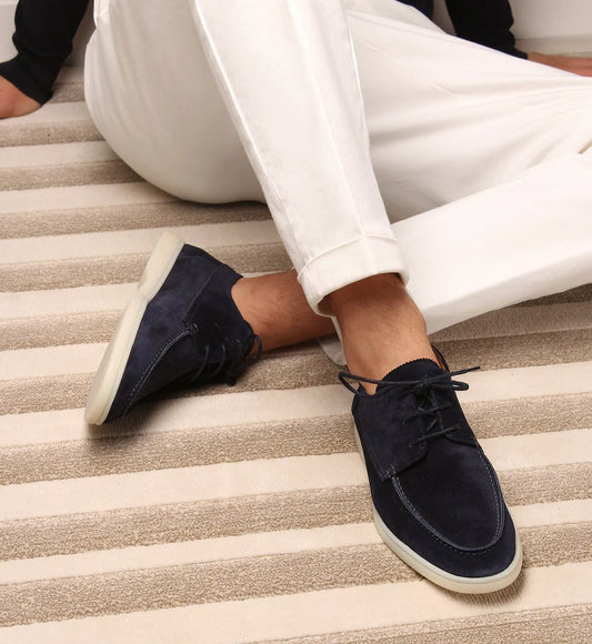 Men's Suede Classic Loafer Shoes Front