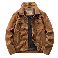 Men's Suede Jacket | Dual Chest Pocket Relaxed Fit Hero