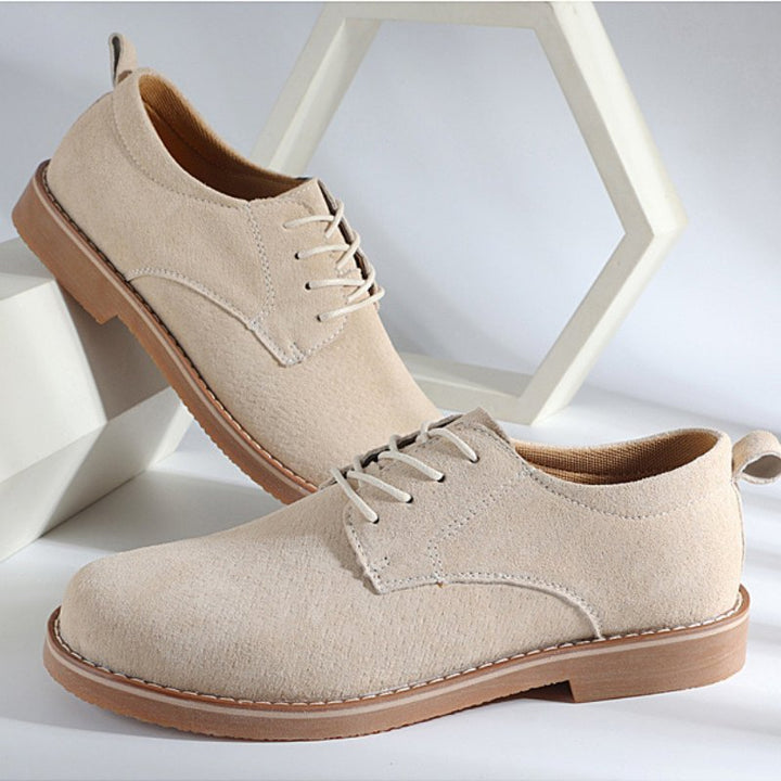 Men's Suede Oxfords | Crepe Sole Dress Shoe Detail