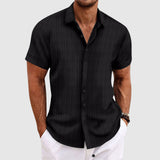 Men's Summit Stripe Shirt | Ribbed Texture