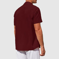Men's Textured Linen Top Lifestyle