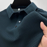 Men's Textured Weave Polo Shirt | Short Sleeve