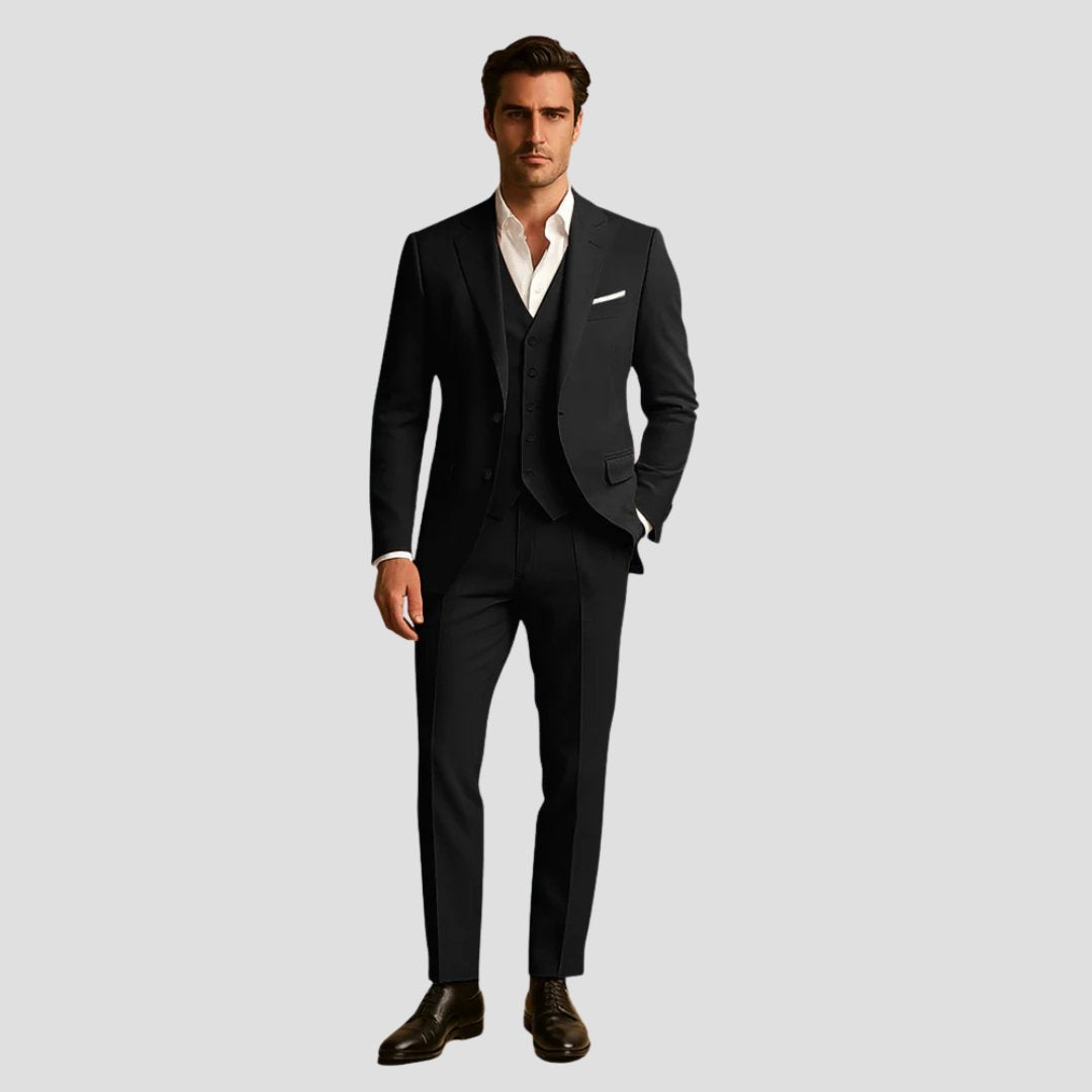 Men's Three-Piece Slim Fit Suit | Weddings Formal Events Detail
