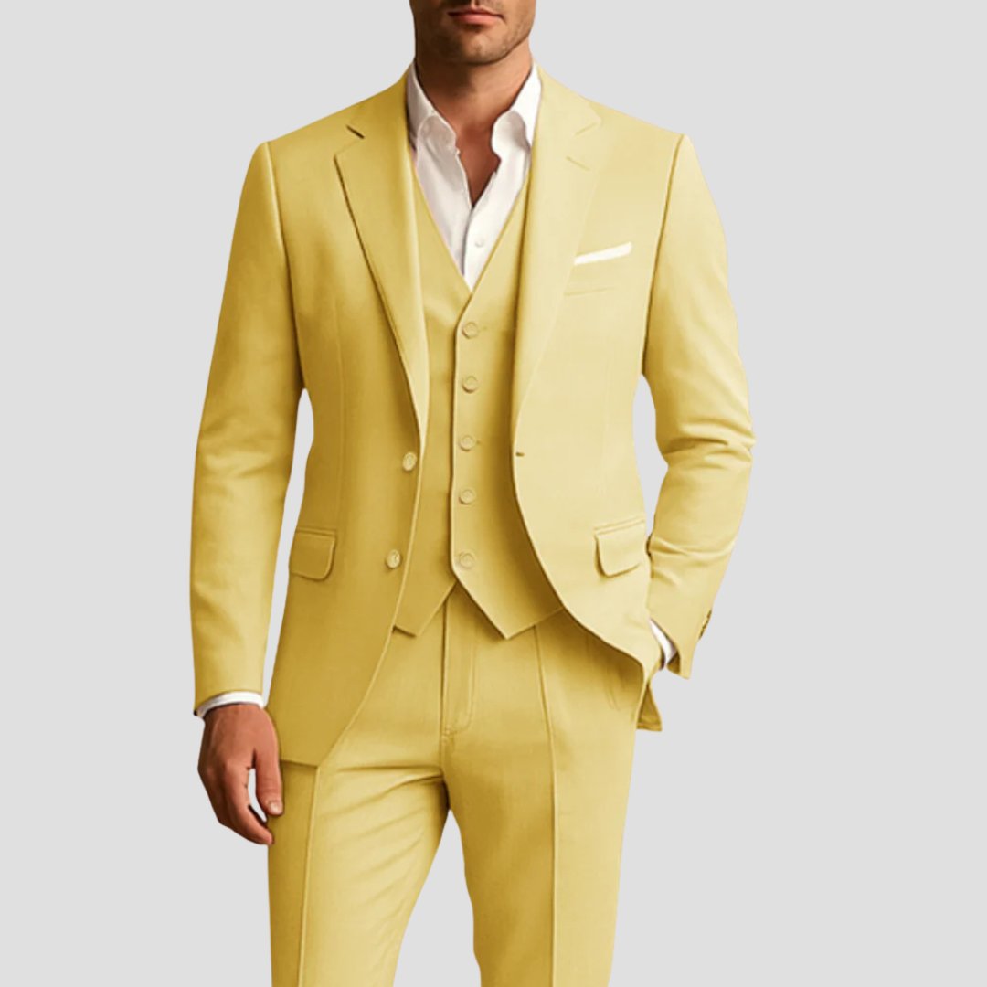 Men's Three-Piece Slim Fit Suit | Weddings Formal Events Full