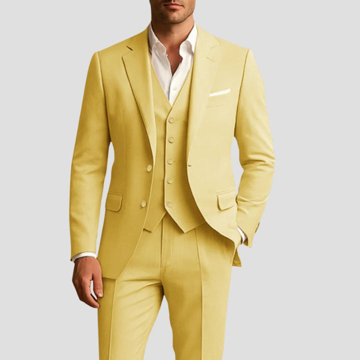 Men's Three-Piece Slim Fit Suit | Weddings Formal Events Full