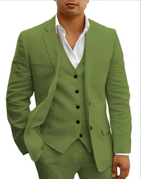 Men's Three-Piece Summer Suit | Formal Angle