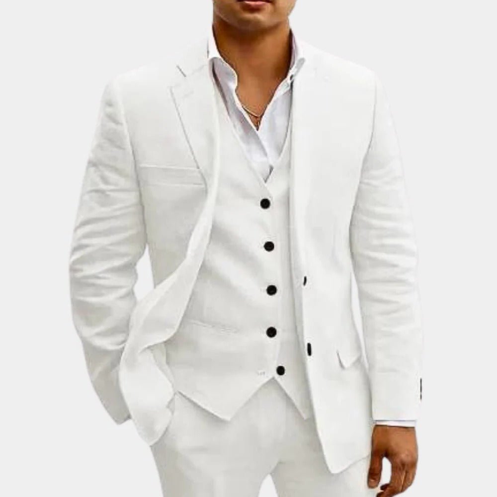 Men's Three-Piece Summer Suit | Formal Back