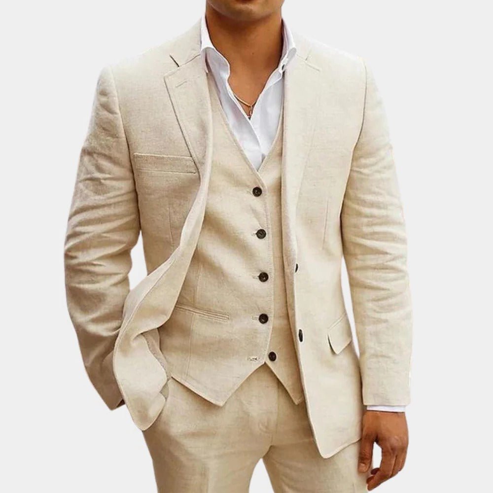 Men's Three-Piece Summer Suit | Formal Hero