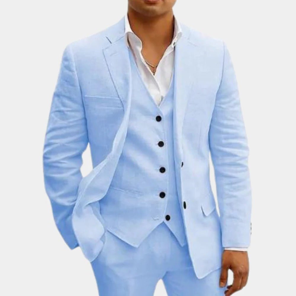 Men's Three-Piece Summer Suit | Formal Side