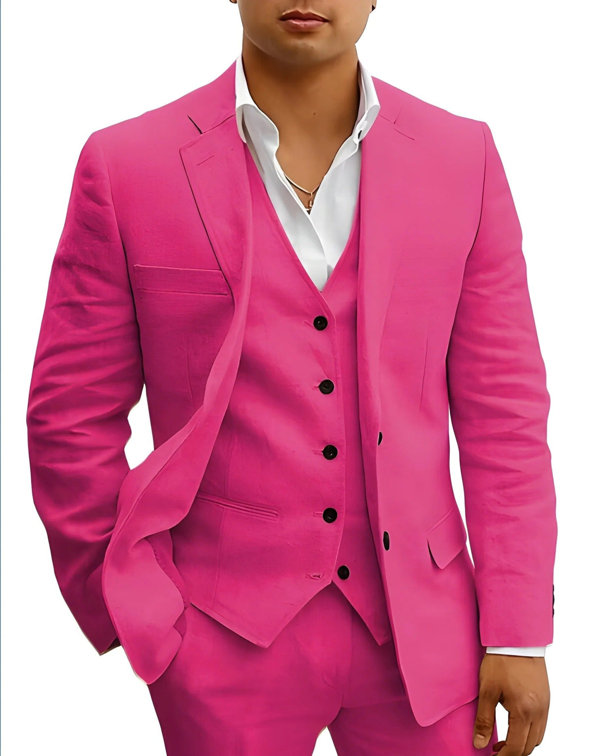 Men's Three-Piece Summer Suit | Formal View 12