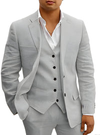 Men's Three-Piece Summer Suit | Formal View 13