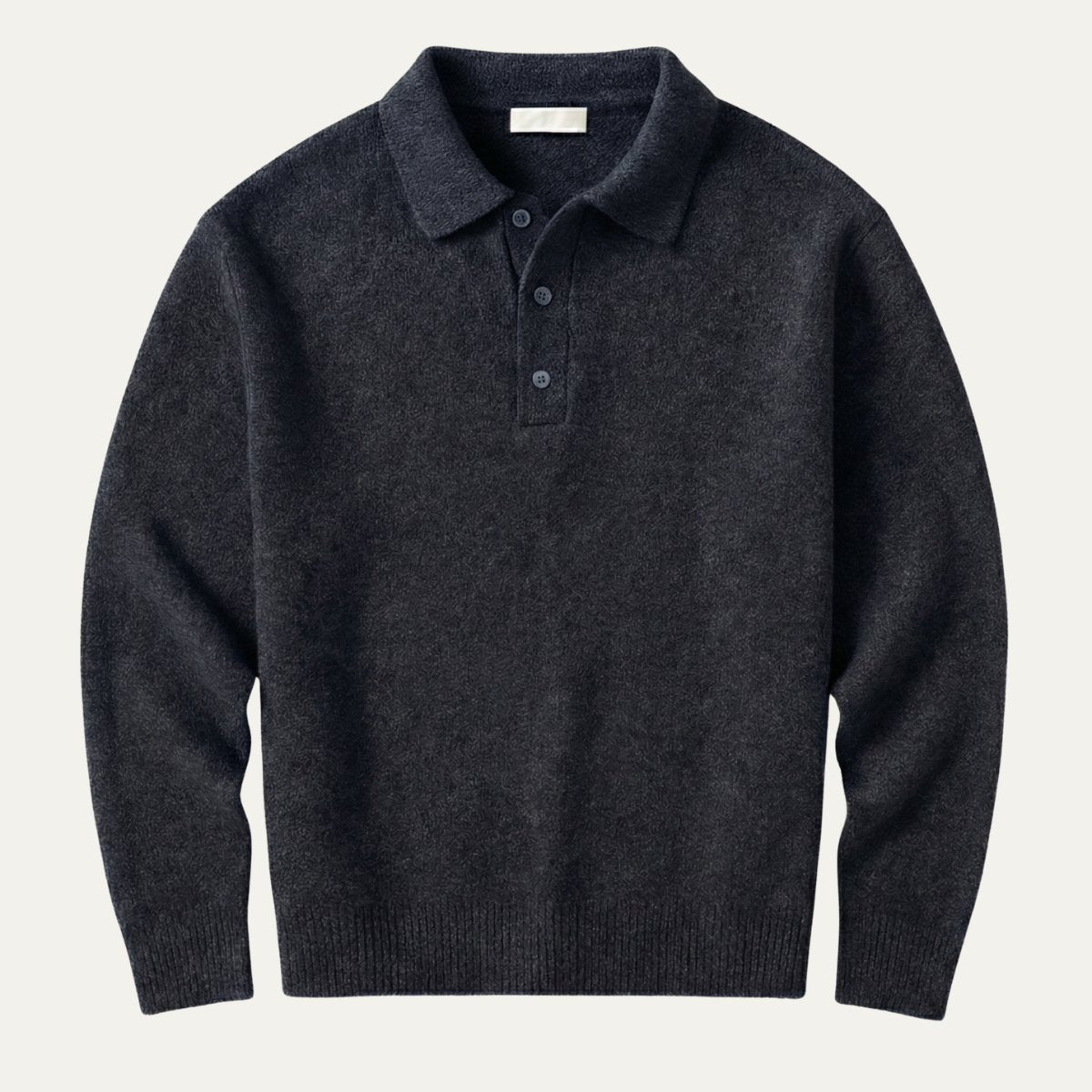 Men's Trendy Soft Knit Polo Sweater | Polo Collar Back