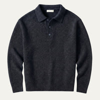 Men's Trendy Soft Knit Polo Sweater | Polo Collar Back