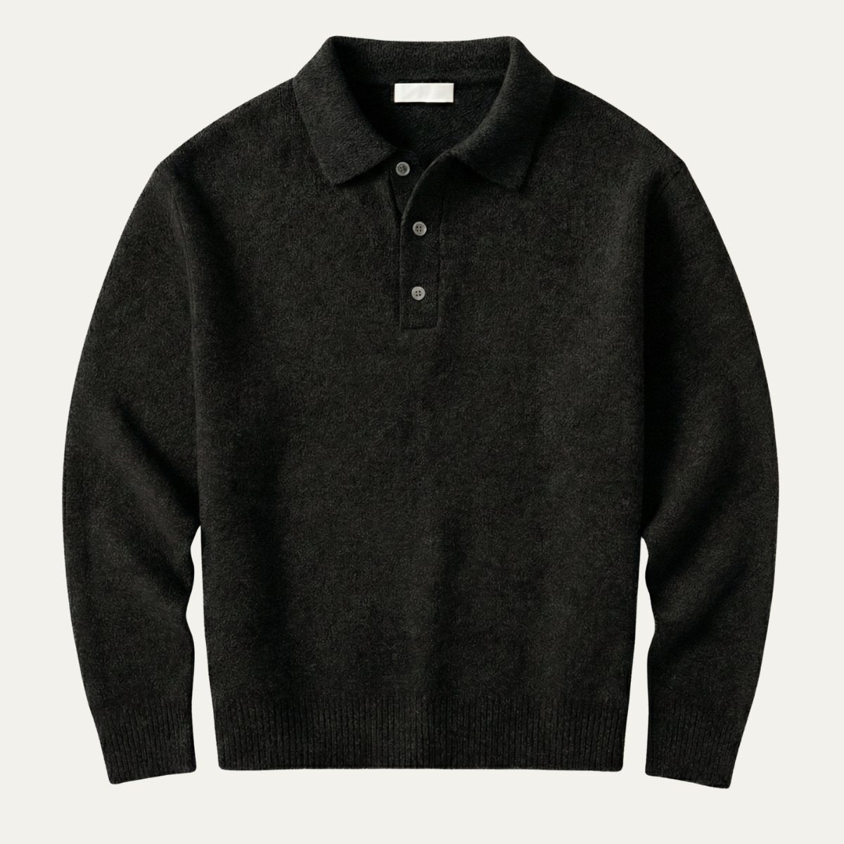 Men's Trendy Soft Knit Polo Sweater | Polo Collar Detail