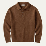 Men's Trendy Soft Knit Polo Sweater | Polo Collar