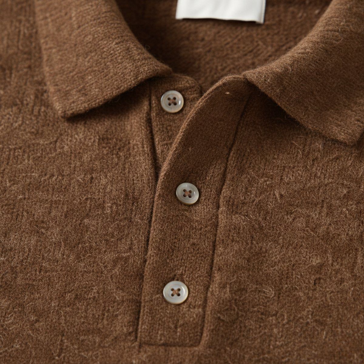 Men's Trendy Soft Knit Polo Sweater | Polo Collar View 12