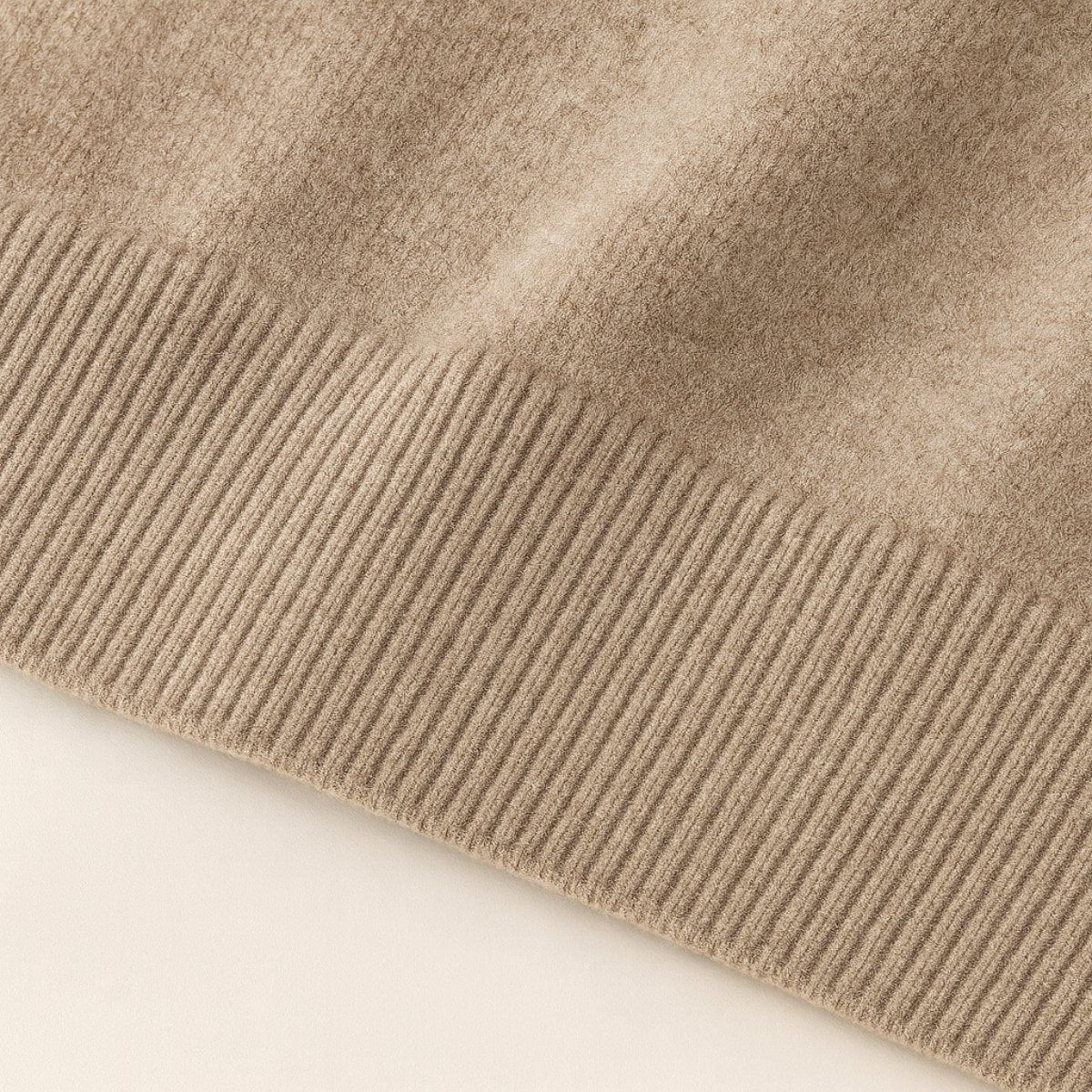 Men's V-Neck Wool Sweater | Slim Fit Knit Pullover Back